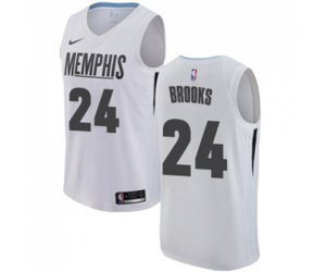 Memphis Grizzlies #24 Dillon Brooks Authentic White Basketball Jersey - City Edition
