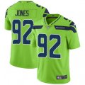 Seattle Seahawks #92 Nazair Jones Limited Green Rush Vapor Untouchable NFL Jersey