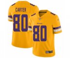 Minnesota Vikings #80 Cris Carter Limited Gold Inverted Legend Football Jersey