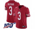 San Francisco 49ers #3 C. J. Beathard Red Team Color Vapor Untouchable Limited Player 100th Season Football Jersey