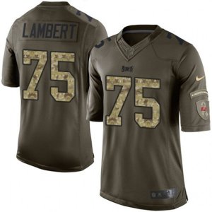 Tampa Bay Buccaneers #75 Davonte Lambert Elite Green Salute to Service NFL Jersey