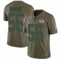 Green Bay Packers #55 Ahmad Brooks Limited Olive 2017 Salute to Service NFL Jersey