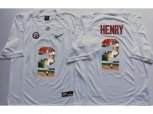 Alabama Crimson Tide #2 Derrick Henry White Player Fashion Stitched NCAA Jersey