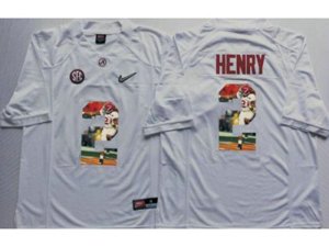 Alabama Crimson Tide #2 Derrick Henry White Player Fashion Stitched NCAA Jersey