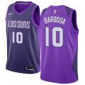 Phoenix Suns #10 Leandro Barbosa Swingman Purple NBA Jersey - City Edition