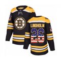 Boston Bruins #26 Par Lindholm Authentic Black USA Flag Fashion Hockey Jersey