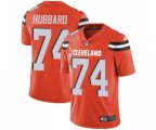 Cleveland Browns #74 Chris Hubbard Orange Alternate Vapor Untouchable Limited Player Football Jersey