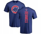 Baseball Chicago Cubs #35 Cole Hamels Royal Blue Backer T-Shirt