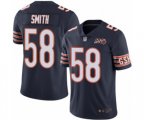 Chicago Bears #58 Roquan Smith Navy Blue Team Color 100th Season Limited Football Jersey