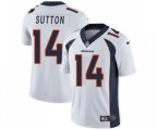Denver Broncos #14 Courtland Sutton White Vapor Untouchable Limited Player Football Jersey
