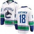 Vancouver Canucks #18 Jake Virtanen Fanatics Branded White Away Breakaway NHL Jersey
