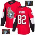 Ottawa Senators #82 Colin White Authentic Red Fashion Gold NHL Jersey