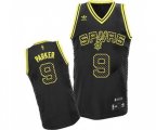 San Antonio Spurs #9 Tony Parker Swingman Black Electricity Fashion Basketball Jersey
