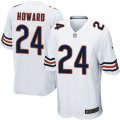 Chicago Bears #24 Jordan Howard Game White NFL Jersey