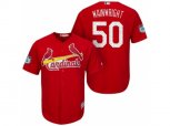 St.Louis Cardinals #50 Adam Wainwright 2017 Spring Training Cool Base Stitched MLB Jersey
