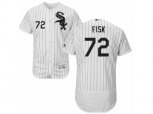 Chicago White Sox #72 Carlton Fisk White Black Flexbase Authentic Collection MLB Jersey