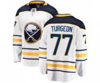 Buffalo Sabres #77 Pierre Turgeon Fanatics Branded White Away Breakaway NHL Jersey