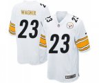 Pittsburgh Steelers #23 Mike Wagner Game White Football Jersey