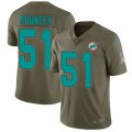 Miami Dolphins #51 Mike Pouncey Limited Olive 2017 Salute to Service NFL Jersey
