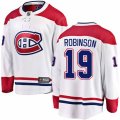 Montreal Canadiens #19 Larry Robinson Authentic White Away Fanatics Branded Breakaway NHL Jersey