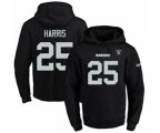 Oakland Raiders #25 Erik Harris Black Name & Number Pullover Hoodie