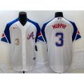 Atlanta Braves #3 Dale Murphy Number White 2023 City Connect Cool Base Stitched Jerseys