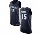 Memphis Grizzlies #15 Brandon Clarke Authentic Navy Blue Basketball Jersey - Icon Edition
