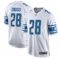 Detroit Lions #28 Quandre Diggs Game White NFL Jersey