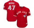Toronto Blue Jays #47 Jack Morris Replica Scarlet Alternate Cool Base Baseball Jersey