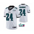 Philadelphia Eagles #24 James Bradberry White Super Bowl LVII Vapor Untouchable Limited Stitched Jersey