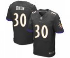 Baltimore Ravens #30 Kenneth Dixon Elite Black Alternate Football Jersey