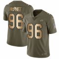 Washington Redskins #96 Pernell McPhee Limited Olive Gold 2017 Salute to Service NFL Jersey