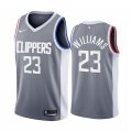 Los Angeles Clippers #23 Lou Williams Gray NBA Swingman 2020-21 Earned Edition Jersey