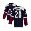 Colorado Avalanche #20 Conor Timmins Authentic Navy Blue Alternate Hockey Jersey