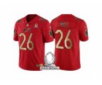 Pittsburgh Steelers #26 Le'Veon Bell AFC 2017 Pro Bowl Red Gold Limited Jersey