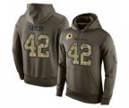 Washington Redskins #42 Charley Taylor Green Salute To Service Pullover Hoodie