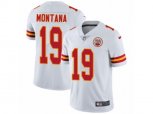 Kansas City Chiefs #19 Joe Montana Vapor Untouchable Limited White NFL Jersey