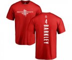 Houston Rockets #4 Charles Barkley Red Backer T-Shirt