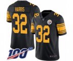Pittsburgh Steelers #32 Franco Harris Limited Black Rush Vapor Untouchable 100th Season Football Jersey