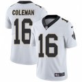 New Orleans Saints #16 Brandon Coleman White Vapor Untouchable Limited Player NFL Jersey