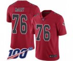 Atlanta Falcons #76 Kaleb McGary Limited Red Rush Vapor Untouchable 100th Season Football Jersey