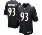 Baltimore Ravens #93 Chris Wormley Game Black Alternate Football Jersey