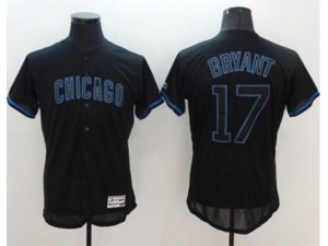 Chicago Cubs #17 Kris Bryant Black Fashion Flexbase Authentic Collection Stitched Baseball Jersey