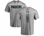 Green Bay Packers #77 Billy Turner Ash Backer T-Shirt