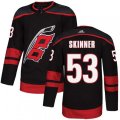 Carolina Hurricanes #53 Jeff Skinner Authentic Black Alternate NHL Jersey