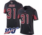 Arizona Cardinals #31 David Johnson Limited Black Rush Vapor Untouchable 100th Season Football Jersey