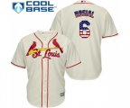 St. Louis Cardinals #6 Stan Musial Authentic Cream USA Flag Fashion Baseball Jersey