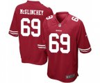 San Francisco 49ers #69 Mike McGlinchey Game Red Team Color Football Jersey
