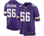 Minnesota Vikings #56 Chris Doleman Game Purple Team Color Football Jersey
