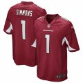 Arizona Cardinals #1 Isaiah Simmons Nike Cardinal 2020 NFL Draft First Round Pick Game Jersey